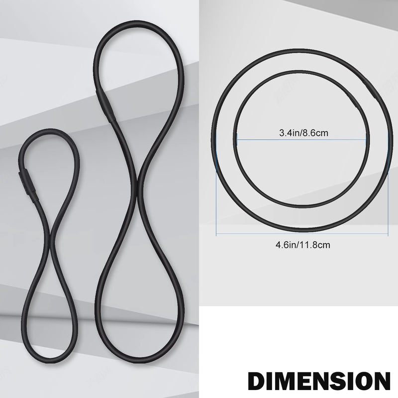 Boseen Universal Elastic Bands Replacement, Anti-aging Rubber Ring for Microphone Shock Mount Holder Clamp Clip, Set of 4 (Black) - Image 3